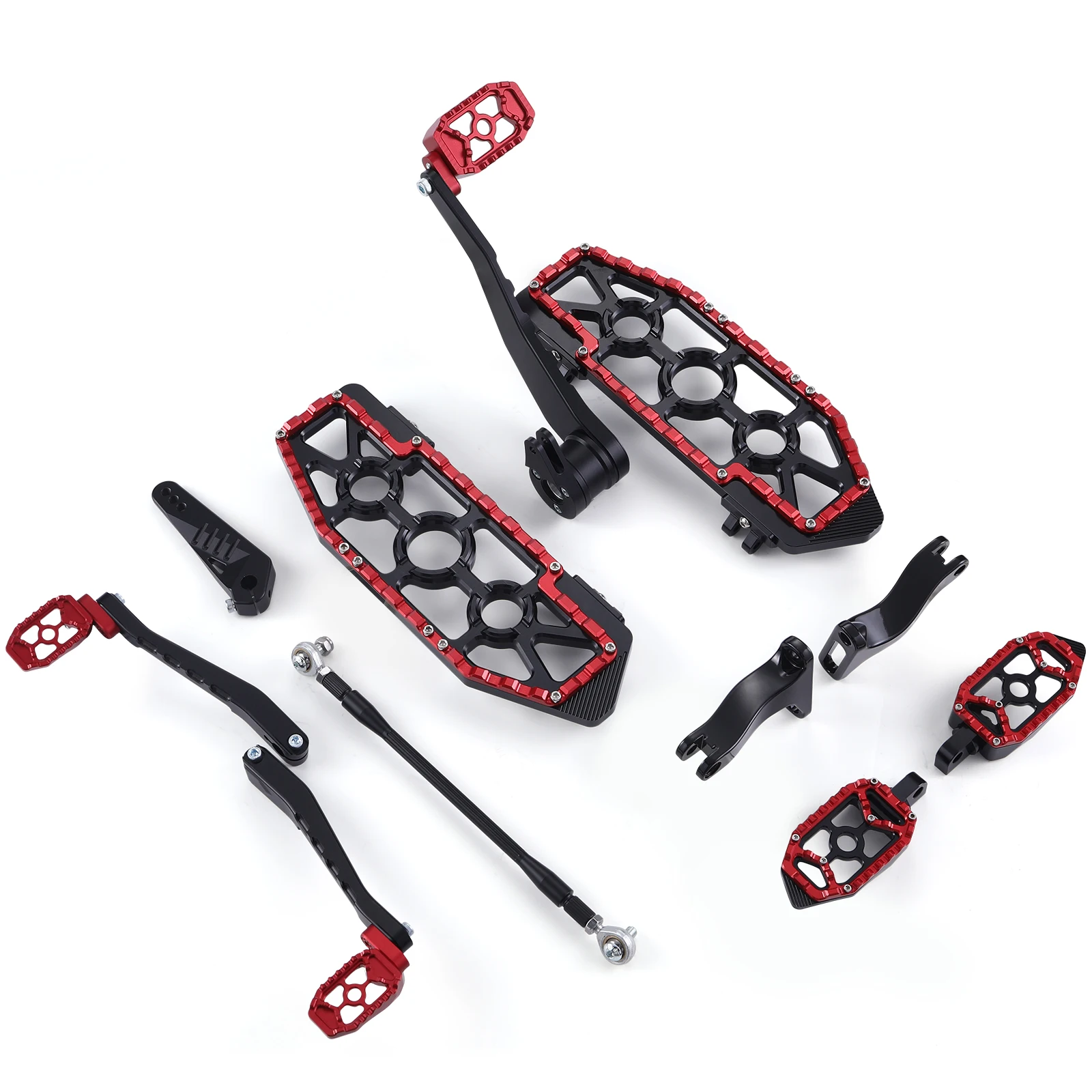 

MX Style Floorboards Kit with Brake Arm and Heel Toe Shifter System for Harley Touring Models 2014-2025