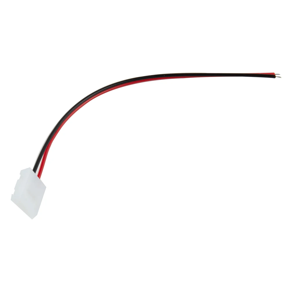 Fácil de usar, 10 Uds., unión de conector, junta de Clip con cable para tira de LED de 8mm, 3528 2835, colores blanco y negro