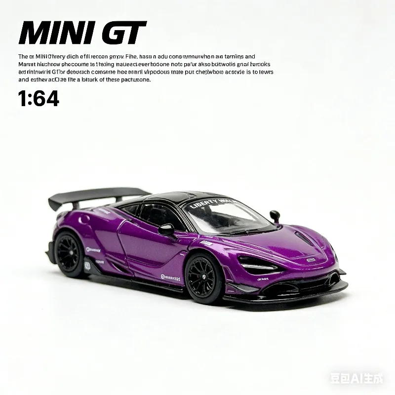 

MINI GT 1:64 #841 McLaren 720S 3D realistic alloy car model, boys' holiday gift toy, adult collection piece.