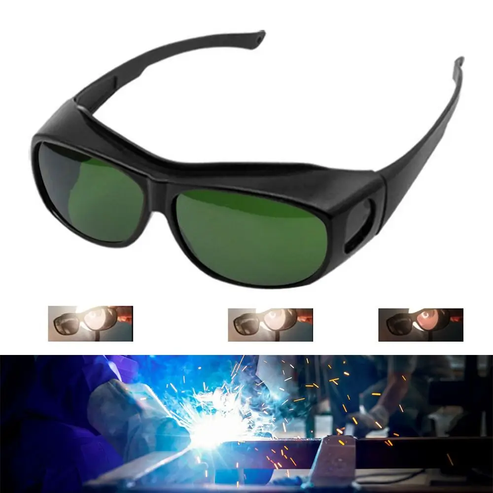 Laser Protection Welding Goggles Ultra Light Dark Green Lens Welder Glasses Soldering Equipment Gas Argon Arc Eyes Protector