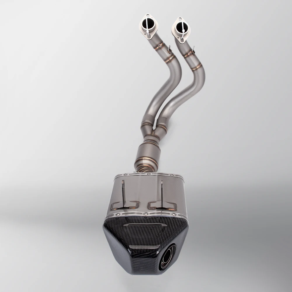 Styem-Complete Stainless Steel Exhaust  New for Racing Line Z650 Ninja650 2017 2023 Motorcycle Front Exhaust Pipe - view 2