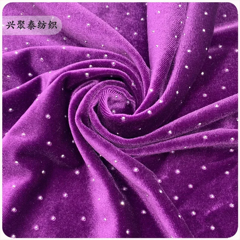 

240 г флисовая эластичная ткань высокой плотности на осень и зиму, новое модное платье Cheongsam в китайском стиле, вечернее платье