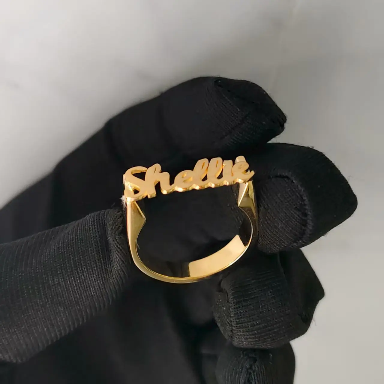 

DCEE 2025 New Wholesale Customized Name Ring Personalized Letter Ring Christmas Commemorative Gift Factory Direct Sales Ring