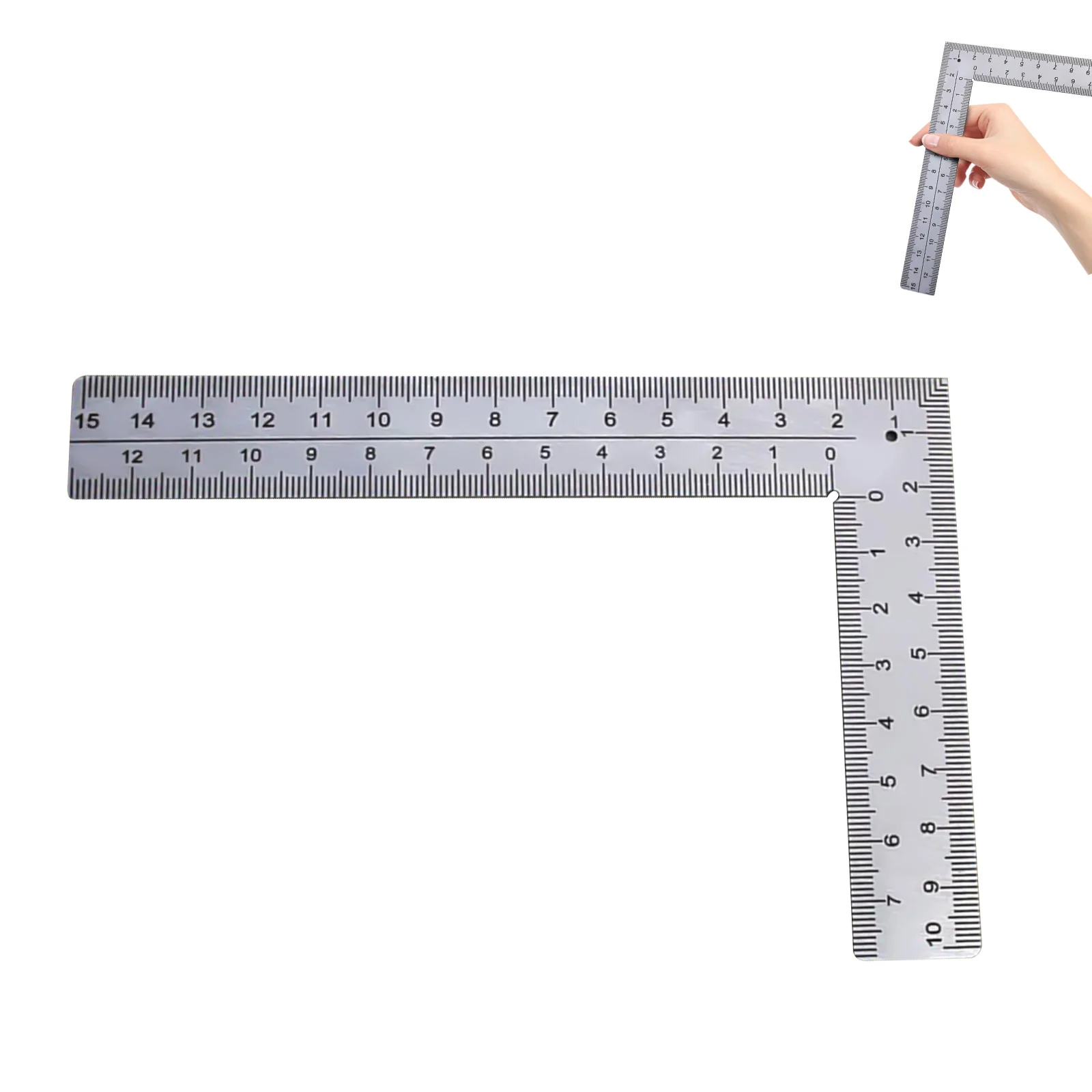 

Mini Framing Ruler Measuring Layout Tool Stainless Steel Square Right Angle Ruler Precision For Building Framing Gauges Ruler