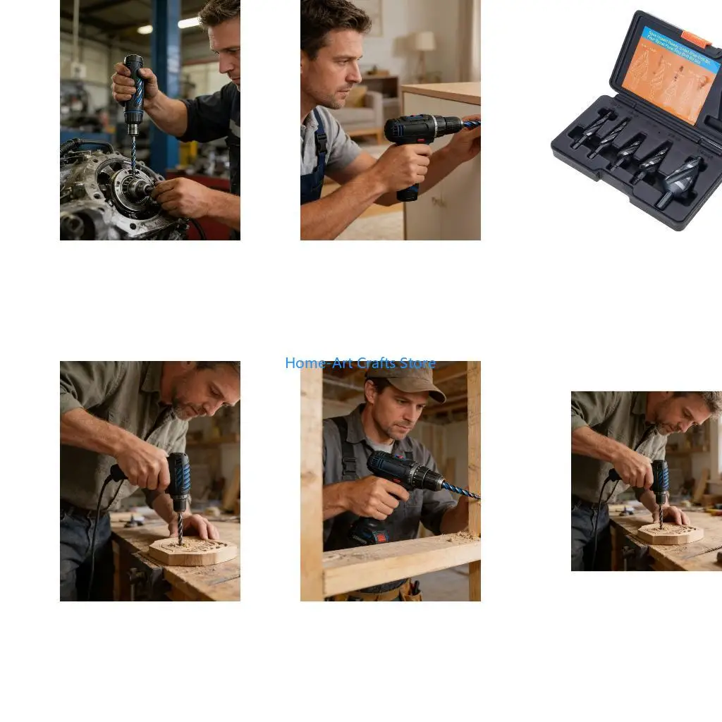 Y3NA Flexible 5Pcs Hole Drill Bit Collection Great For Remodeling And Repair Tasks