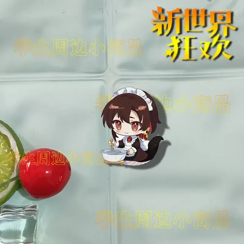 10шт Косплей: Карнавал ‌   Акриловый значок Overture Quincy, мультяшные булавки, украшение «сделай сам», аксессуары для рюкзака, одежды, милый подарок Лолиты