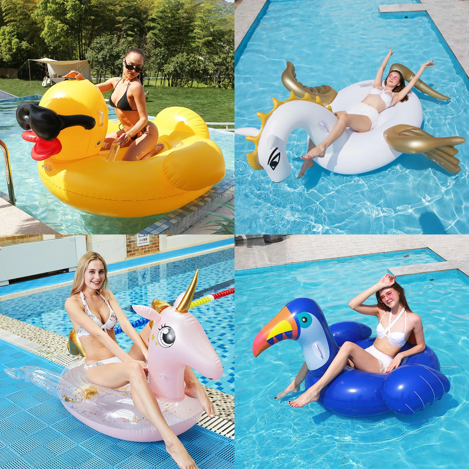 Inflatable Seashell Pool Floats with Pearl Ball, Diversity Pool Floating Chair for Swimming Pool Summer Beach Party for Adults