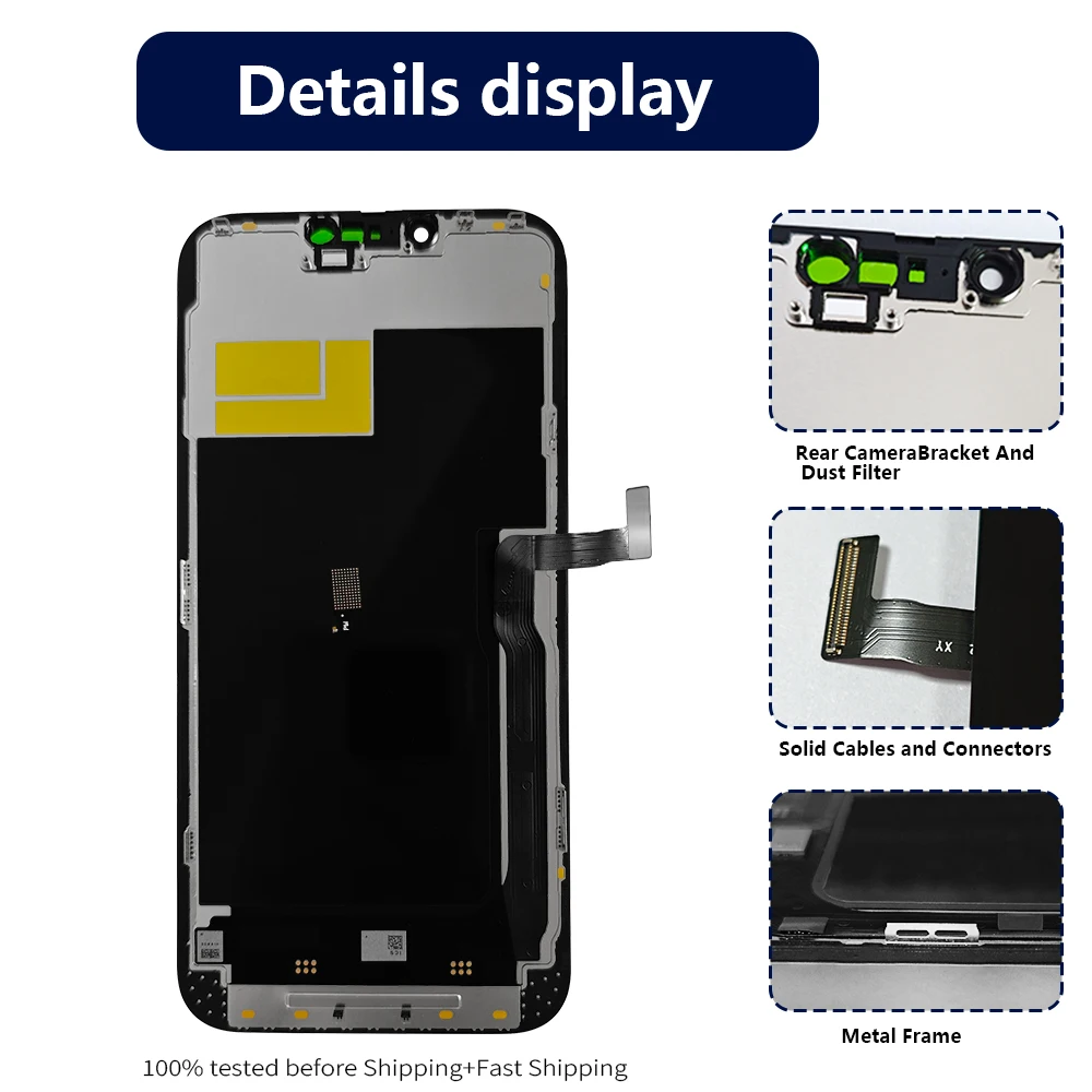 OLED Pantalla for iphone 13Promax LCD Display Touch Screen Digitizer Assembly for iPhone 13promax LCD Replacement A2484 A2641 image 2