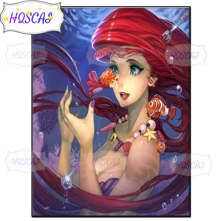 Undersea scenery Diamond Painting Cartoon mermaid Set Hobby Art 5D DIY Full Drill Square Round Mosaic Home Decoration gift