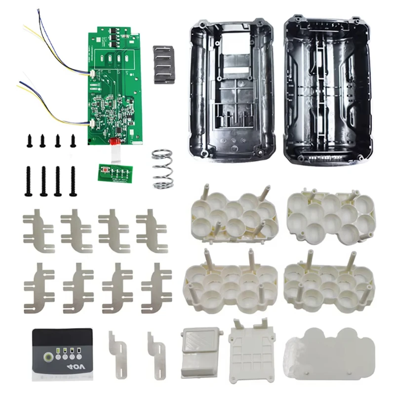 B-M For Ryobi Lithium Battery Shell Kit Case PCB Protection Board Spare Parts for Ryobi 40V Lithium Battery Repair Parts