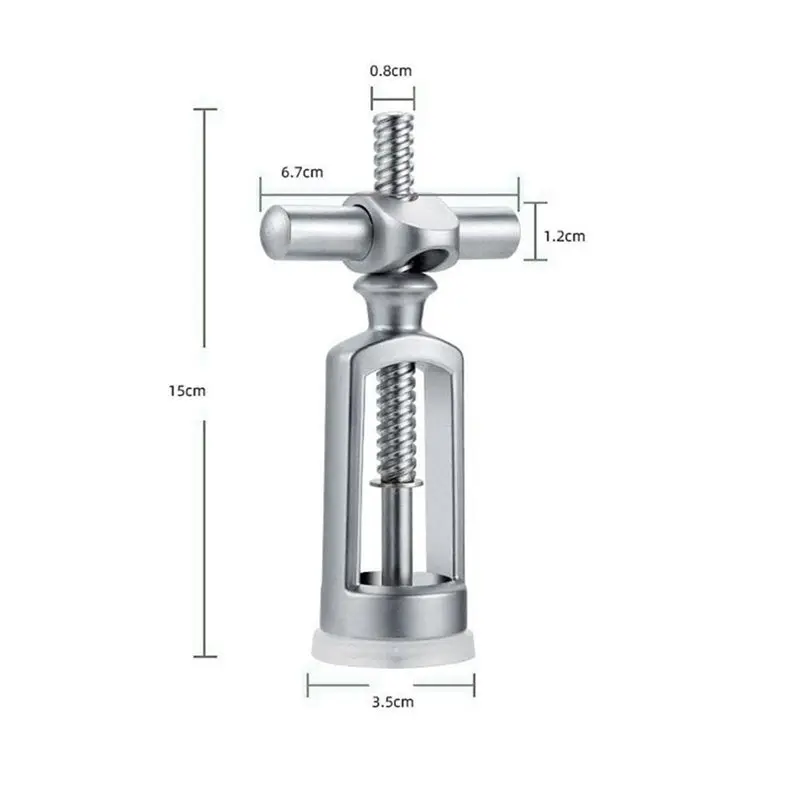 AS94-1 Pcs Zinc Alloy Corkscrew Red Wine Bottle Opener Simple Household Wine Cork Opener Wine Cork Remover Kitchen Drinkware - view 6