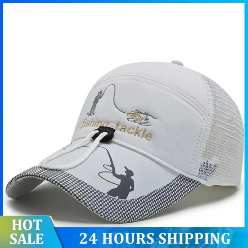 Baseball Cap Solid Color Fishing Caps Embroidered Adjustable Sports Cap Men Women Hip Hop Hats Fashion Casual Cap