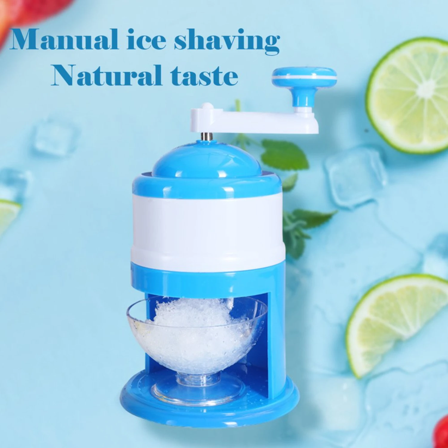 Tritaghiaccio portatile a manovella - Tritaghiaccio domestico e commerciale