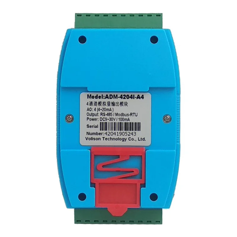 4-kanaals Analoge Uitgang 485 Naar Analoog 4-20ma Signaal Da Module Modbus Rtu ADM-4204I-C