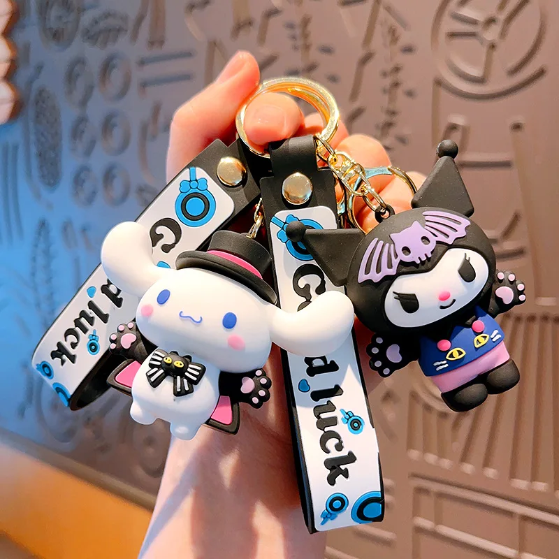 

HelloKitty Kuromi Cute Cat Paw Changeable Plush Toy Car Backpack Keychain Anime Wholesale