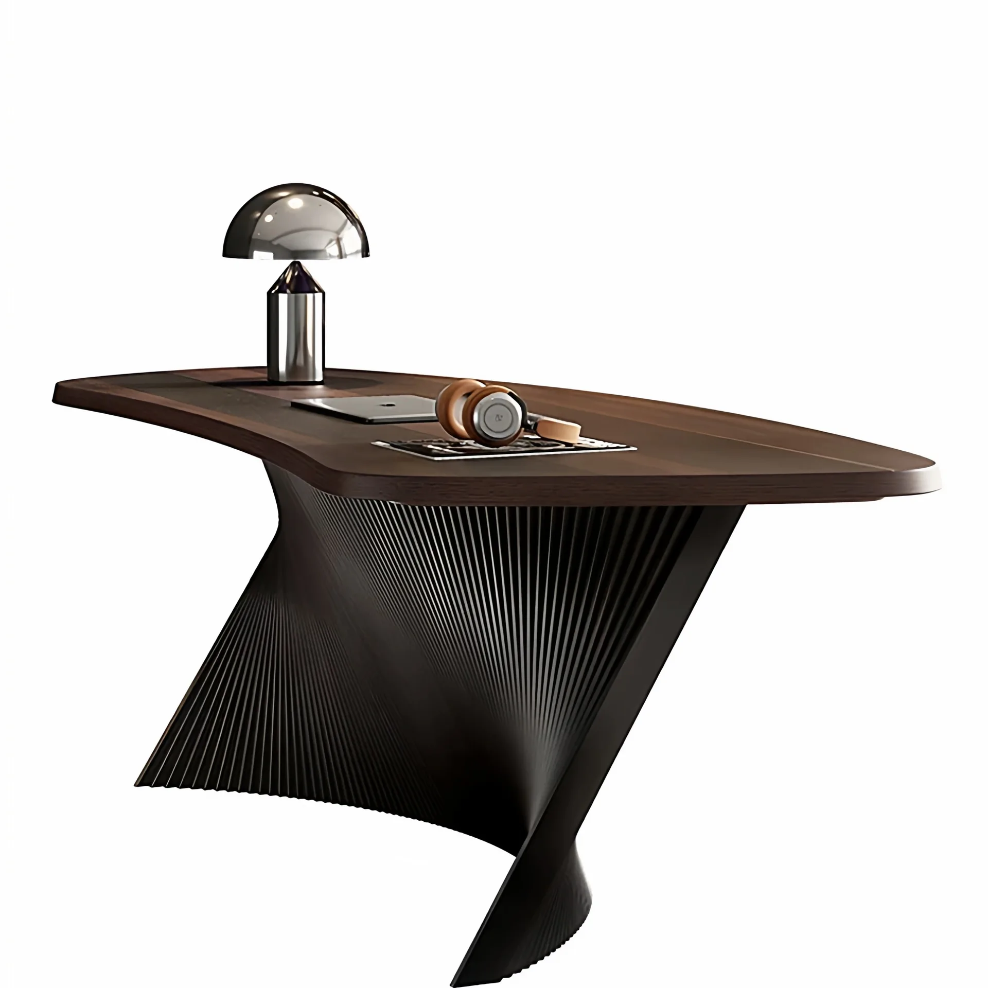 مكتب منضدة من الخشب الصلب بتصميم عتيق على الطراز الإيطالي البسيط على شكل خاص #5