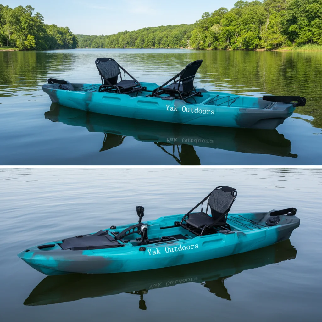 Yak Outdoors Professional Pedal Fishing Kayak for 1 Person-Lakes & Rivers Use with Big Dry Storage