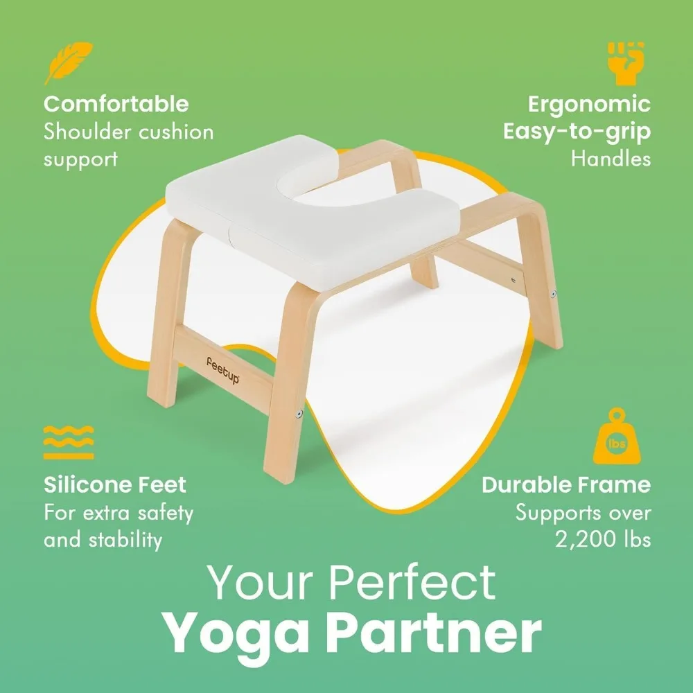 The Original Yoga Headstand Bench, panca e supporto per allenatore Vegan Handstand, attrezzatura per inversione per l'allenamento della forza