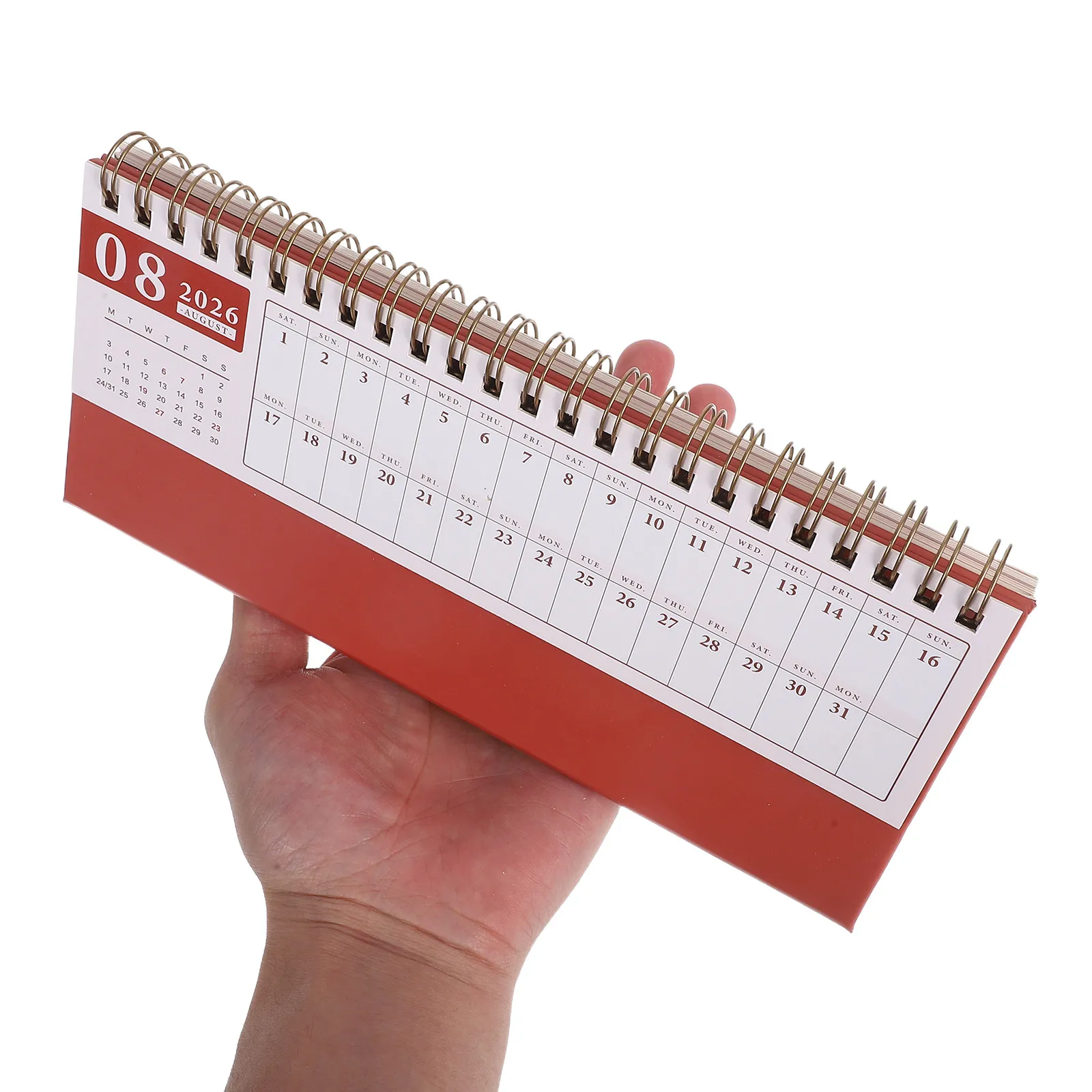 

Мини-настольный календарь на 15 месяцев (2025-2026), компактный портативный перекидной планировщик для управления временем, эстетичный настольный органайзер