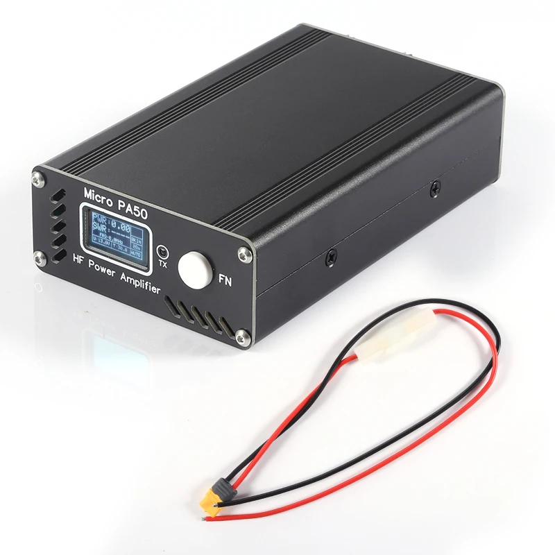 New Micro PA50 50W 3.5MHz-28.5MHz Intelligent  Shortwave HF Power Amplifier with Power / SWR Meter +  LPF Filter For Radio