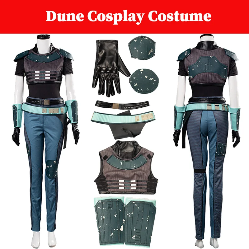 

Carasynthia Cosplay Dune Fantasy Battle Suits Movie Bounty Hunter 1 Female Superhero Costume Disguise Women Halloween Outfits