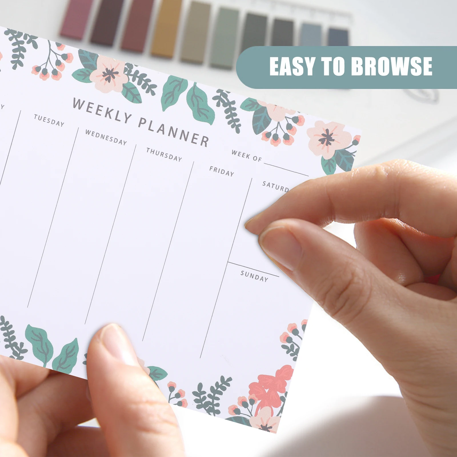 

Weekly Planner Notepad Tear Off Lightweight Schedule To Do List Organizer Portable Work Notebook Funny Pattern