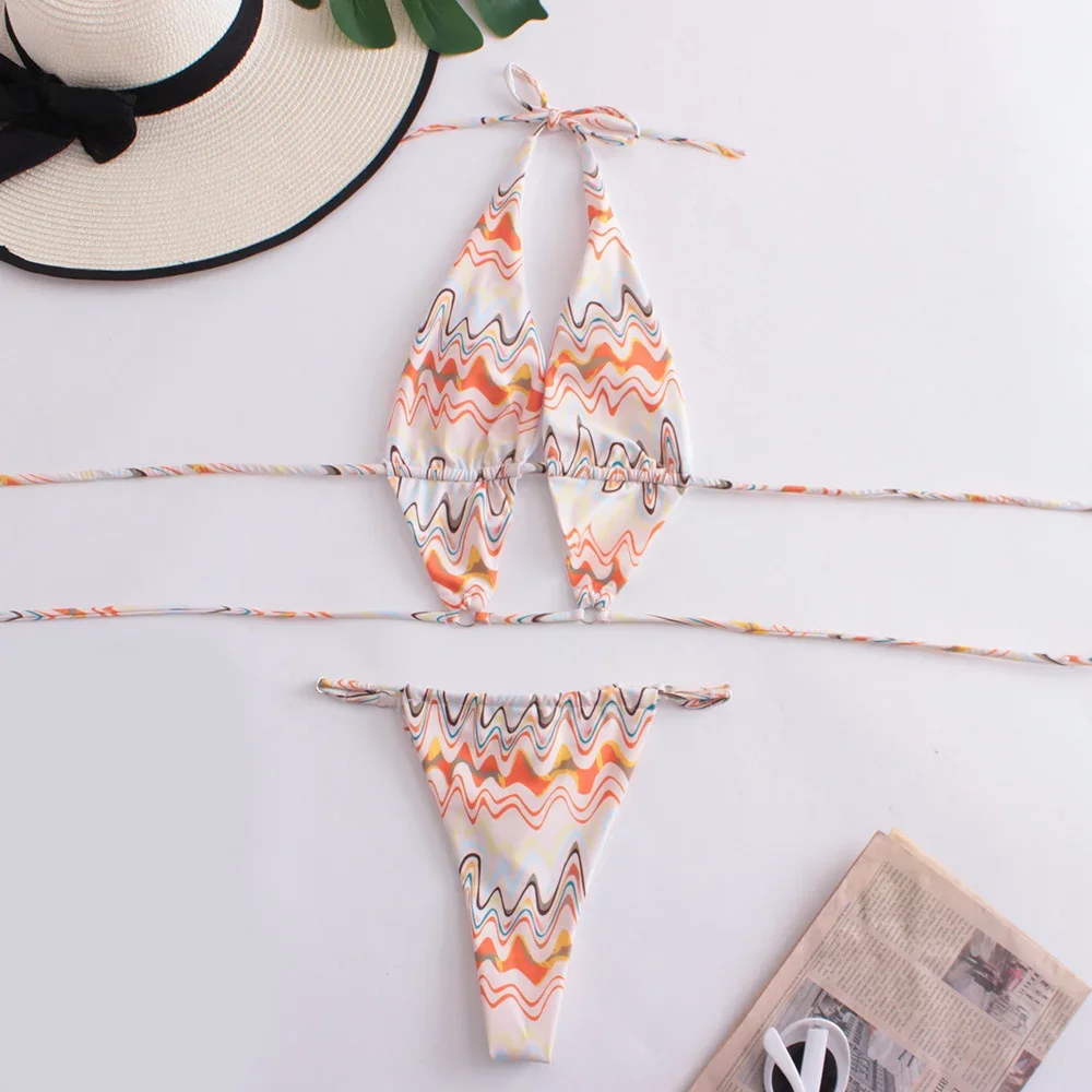 

Sexy String Backless Bikini Micro Extreme Swimsuit Two Piece Vacation Swimwear Women Brazilian Beach Bathing Swim Suits Biquinis