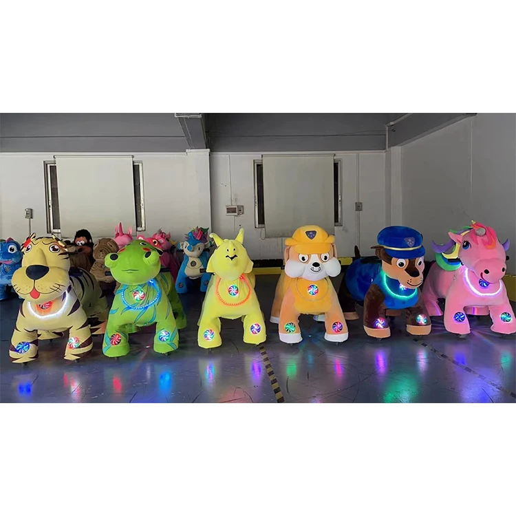 Battery Operated Ride Animal Toy Unisex 114*61*84 Cm * Electric Toy with Coin System Motorized Earn Money Plush CN;GUA GM5901