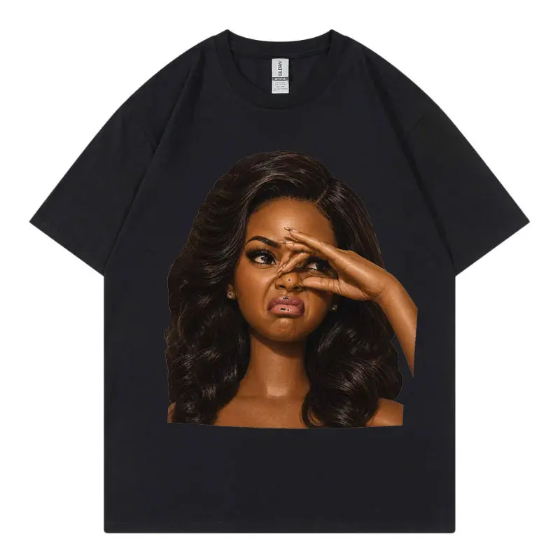 Funny Disgusted Doll Face Meme Graphic T Shirts Men Women Fashion Vintage T-shirts Summer Casual 100%cotton Short Sleeve T-shirt