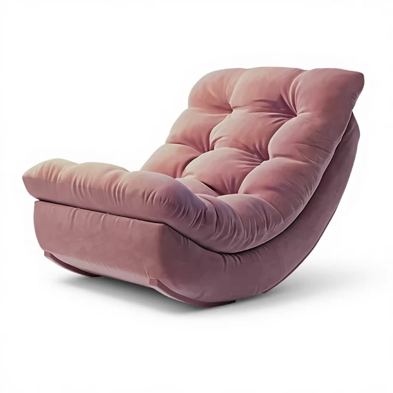 Modern single casual sofa, soft and comfortable lazy sofa, suitable for living room, bedroom, study balcony