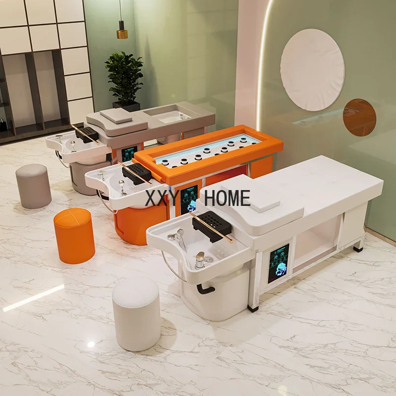 

Кушетка для мытья головы с гидромассажем и функцией моксотерапии, профессиональная, для салонов красоты, с постоянной температурой воды и циркуляцией воды