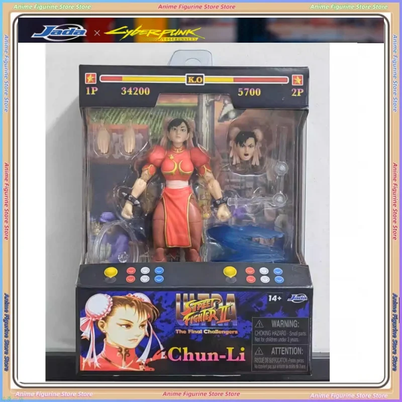

JADA Street Fighter Model Chun-Li Vega Ken Ryu Game Peripheral 6 Inch Super Movable Dolls Toys Hand Puppet
