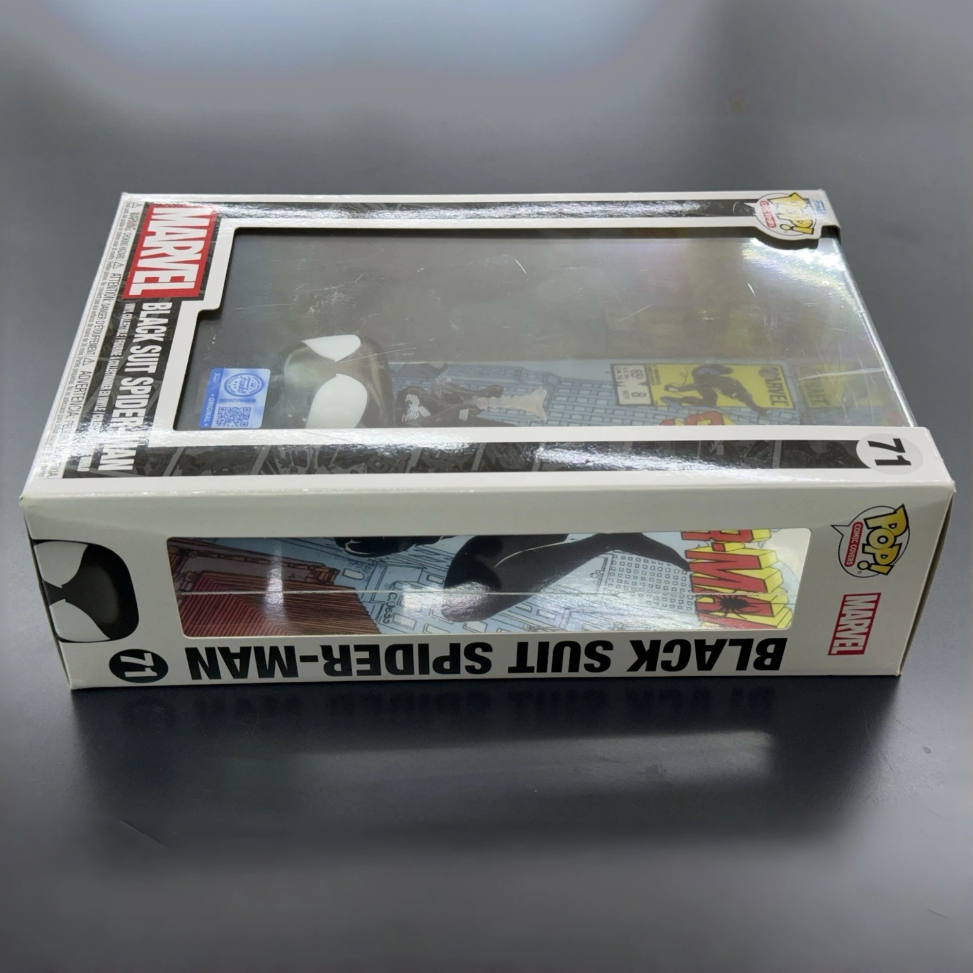 Funko Pop Comic Covers Web of Spider-Man #8 Black Suit Spider Man Figure Official Licensed Statue Marvel Gift for Toys Fans view 4
