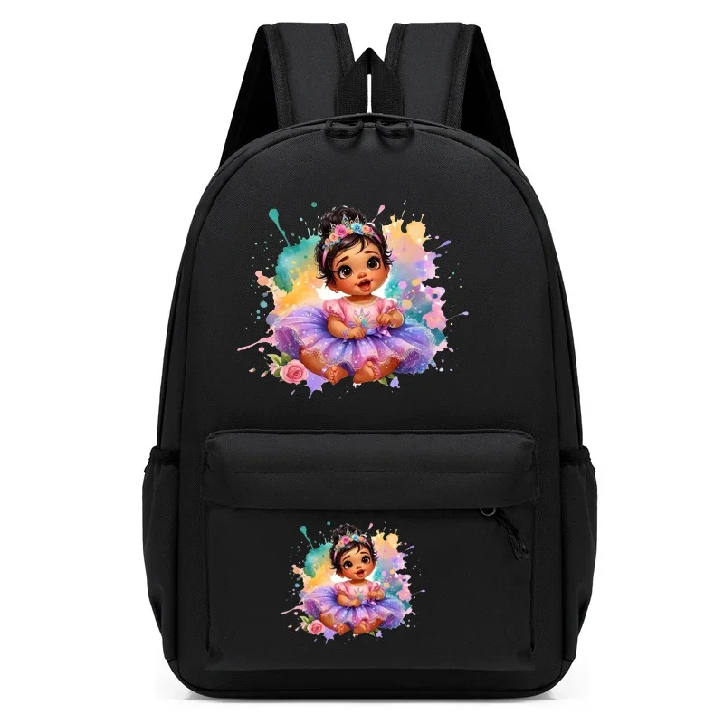 Mochila infantil princesa dos desenhos animados, Jardim de infância Schoolbag, Kids Chibi Bookbag, Meninas viagem Bagpack, Bolsas Estudantis