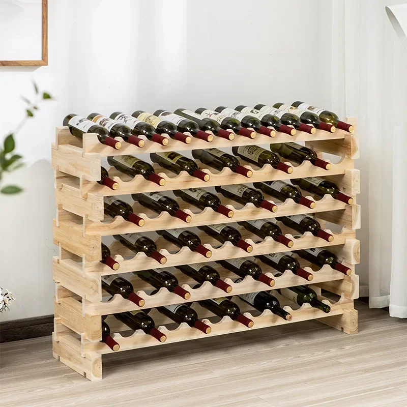 New model Solid wood wine rack cuisine estanterías botellero support bouteille de vin porta vinos decorativos garrafeira de