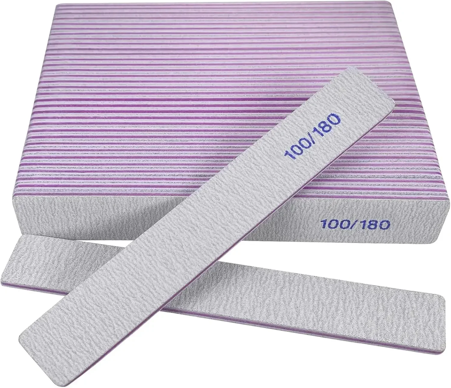 

Grit Nail Files (5 Pack), Heavy Coarse Emery Boards for Acrylic Nails and Gel Nails, Nail Files (24 Pack), 100/180 Grit Emery Boards Nail File for Natural Nails and Acrylic Nails, Double Sided Emory Boards limas para unas acrilicas Profesional Fingernail