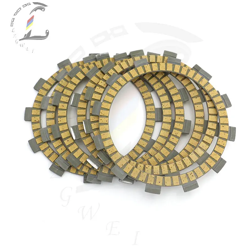 6pcs Motorcycle Clutch Friction Plate Kit For Yamaha YFM250 TTR250 WR250R TTR YFM WR 250 TT250 WR250 WR250X TT250R