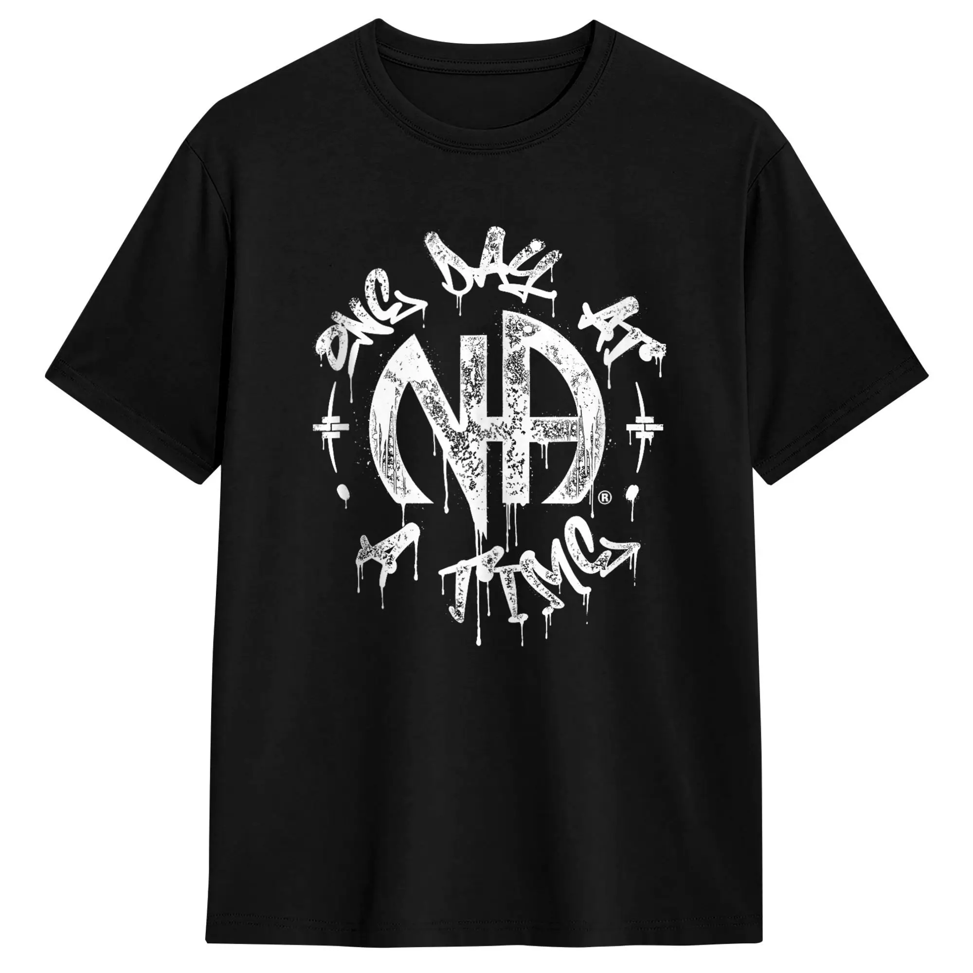 Official Narcotics Anonymous One Day at a Time T-Shirt Men  Vintage T-Shirts Summer O Neck Harajuku Tee Shirt Oversize Clothes