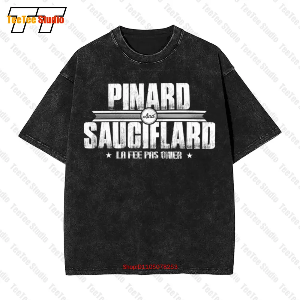 

Винтажная футболка большого размера Pinard & Sauciflard La Fee Pas Chier 18H0