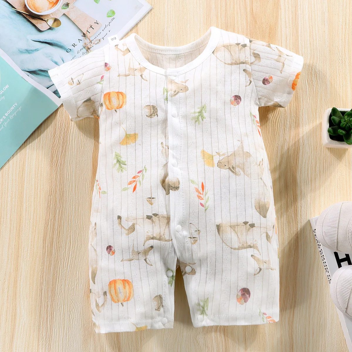 New Baby Newborn Romper Short-Sleeved Thin Romper baby wrapping clothes Jumpsuit baby girl romper