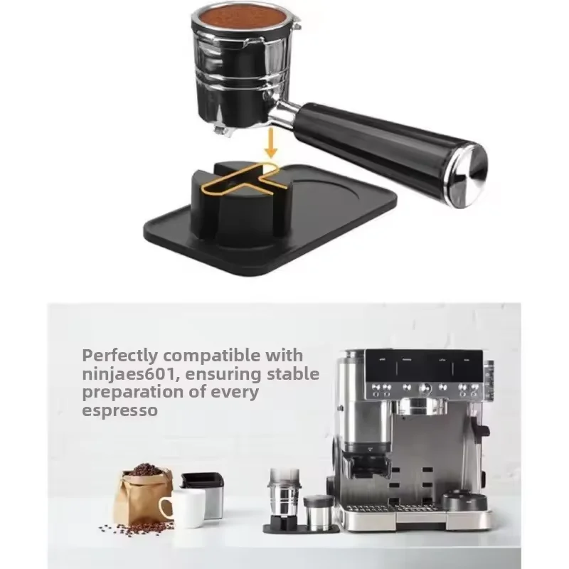 Tamping Mat for Ninja Luxe Cafe Espresso Machine ES601 Food-Grade Silicone Tamper Holder Non-Slip Accessories