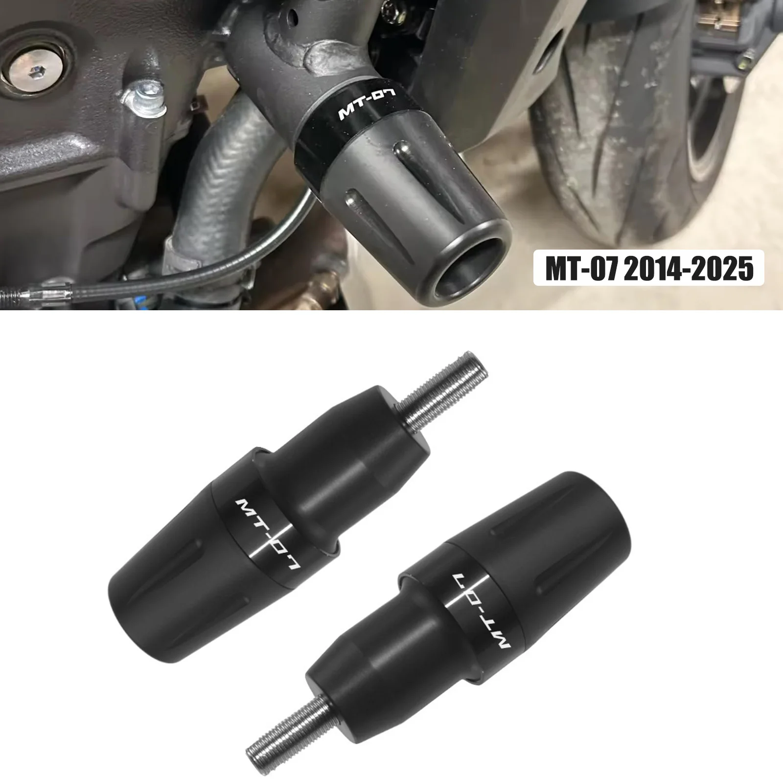 For YAMAHA MT07 MT-07 Frame Sliders Crash Protector FZ07 Tracer 700/7/GT Motorcycle Accessories Falling Protection Engine Pad