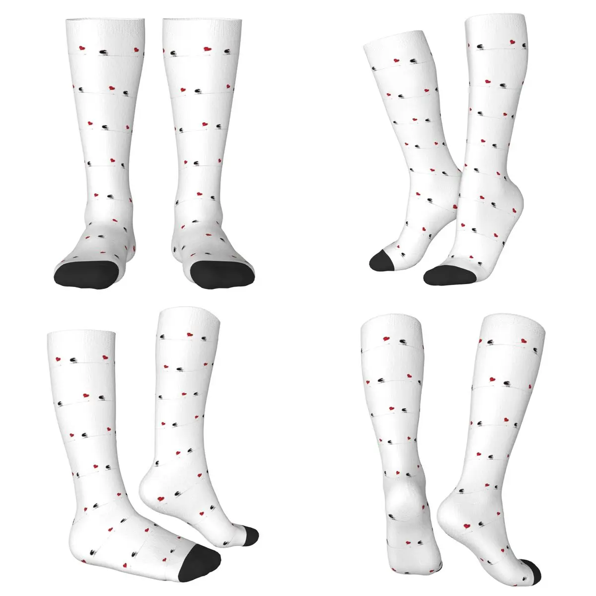 

All Seasons Mafalda Balloon Heart Socks Harajuku Crew Socks Fashion Stockings for Men Women