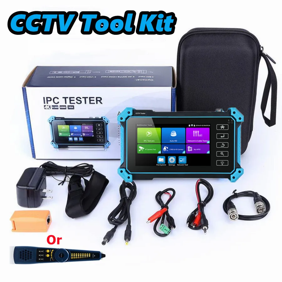 

Tahlitech 1080P Upgrade Wireless Wifi CCTV PTZ Camera 8MP AHD CVI TVI ONVIF Camera Tester 4X Digital Zoom Network CCTV Tester