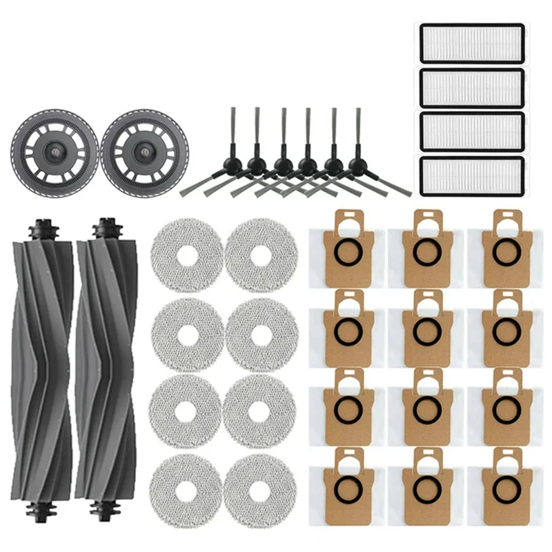 

For Dreame Bot L30 Ultra Robot Vacuum Cleaner Spare Parts, Main Side Brush, Cover, Filter, Mop Rag, Dust Bag