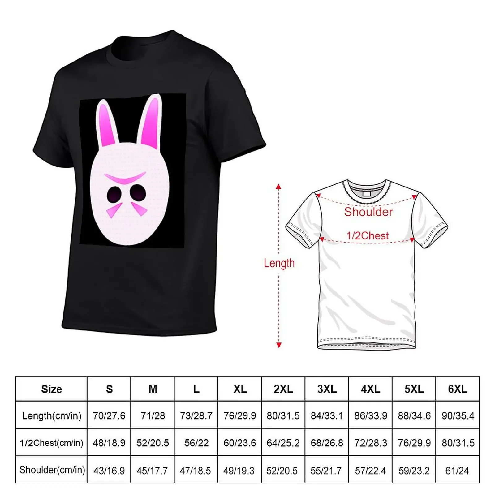 bunny Ski Mask T-Shirt graphic tee shirt oversized t shirt custom t shirt men t shirts high quality