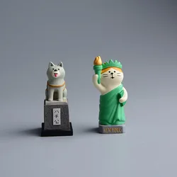 Zakka Miniatures The Statue of Liberty Cat Hachiko Resin Home Handicraft Desktop Ornament Decoration Crafts Gift Model Figurines