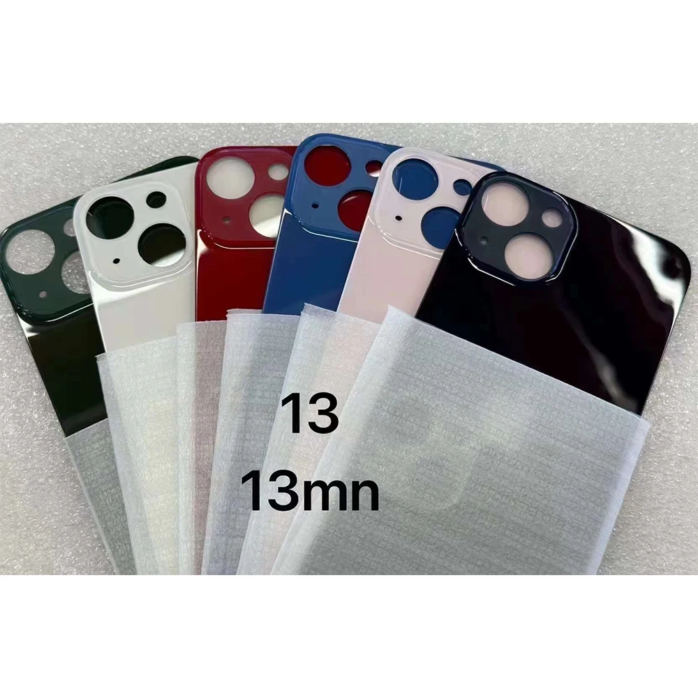 5pcs OEM Quality Big Large Hole For 13 Pro MAX 13ro Back Glass Cover Replacement Rear Battery Housing  Cover Repair