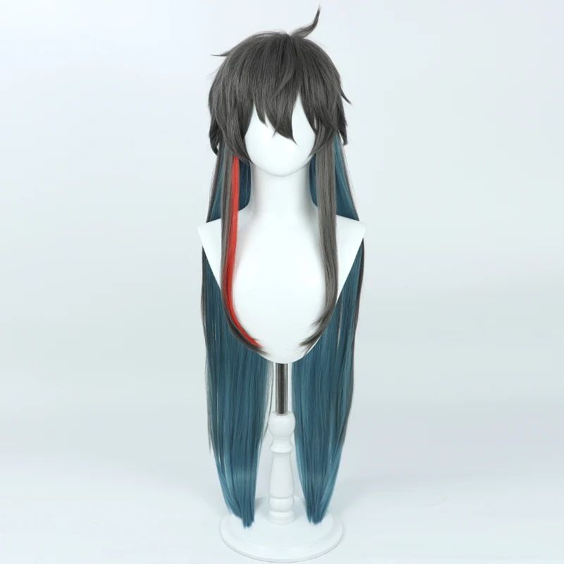 Anime Honkai Star Rail Dan Heng Imbibitor Lunae Cosplay Wig Halloween Carnival Party Props Synthetic Hair + Wig Cap