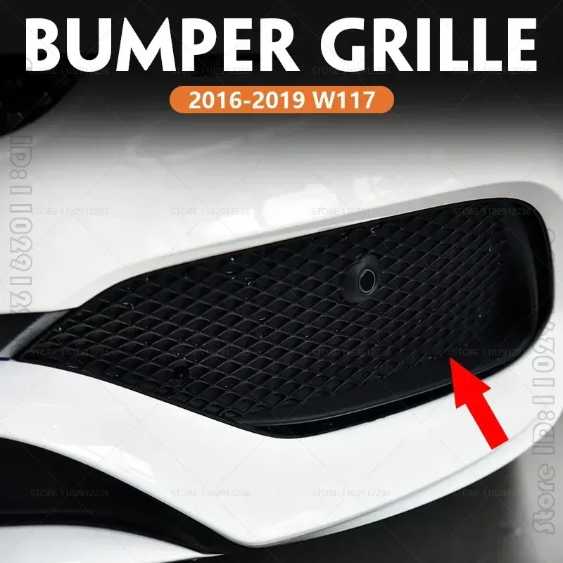 

For 2016-2019 W117 Mercedes Benz CLA180 CLA200 CLA220 CLA250 Front Bumper Grille Fog Light Frame Cover 1178857500 1178857600